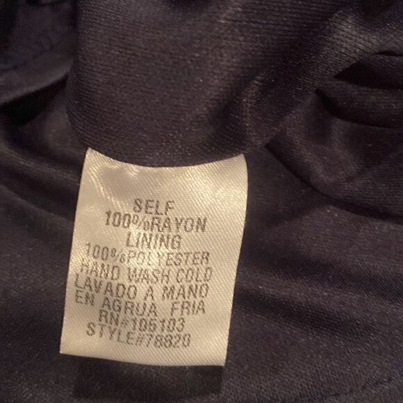 Altar’d State Navy MIDI Dress Crocheted Sleeves Size Large Bell Sleeves - Picture 10 of 13